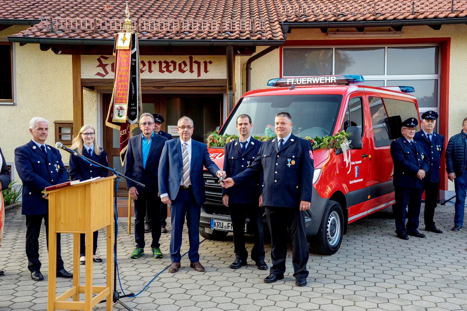 Feuerwehr Münsterhausen MTW Einweihung 1