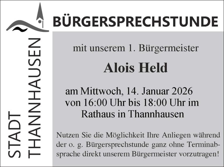Bürgersprechstunde Thannhausen Bürgersprechstunde Thannhausen